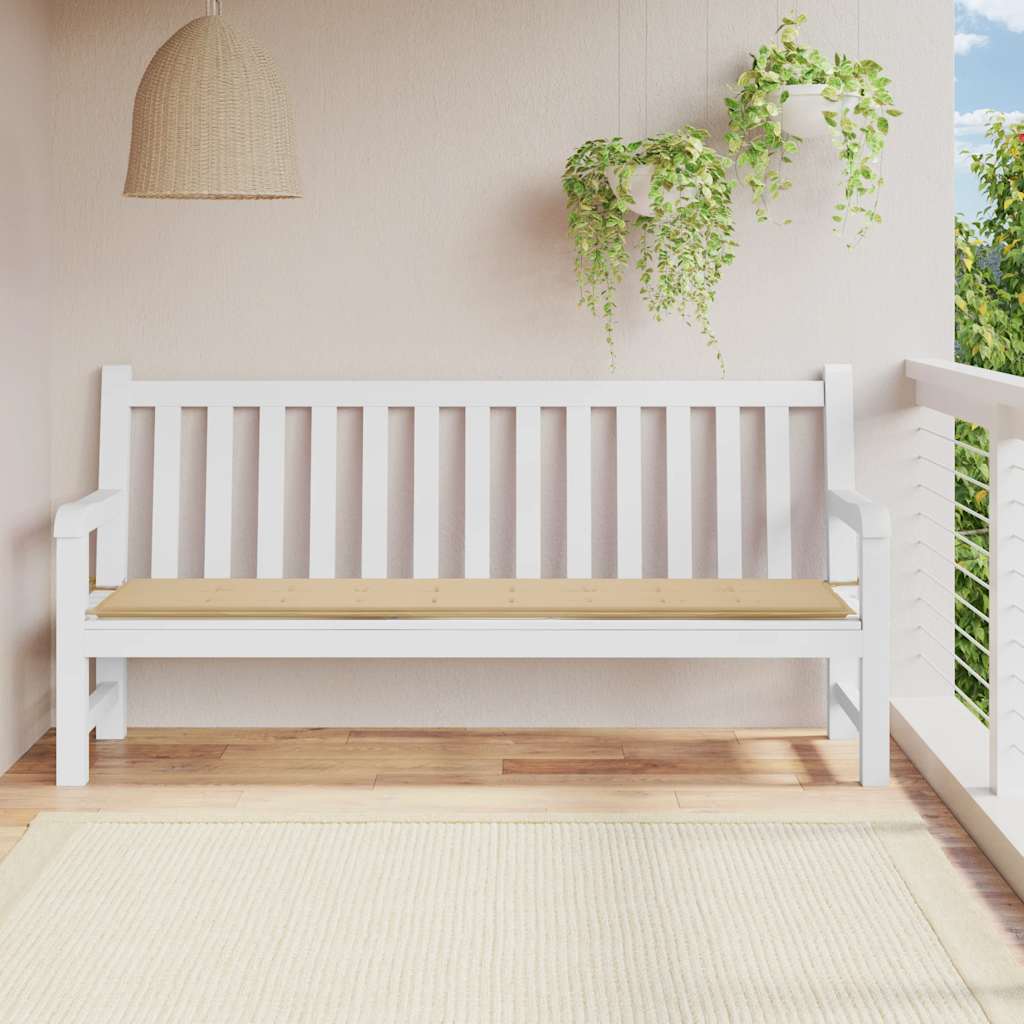 Tuinbankkussen 200x50x4 cm oxford stof beige is nu te koop bij PeponiXL, paradijselijk wonen!
