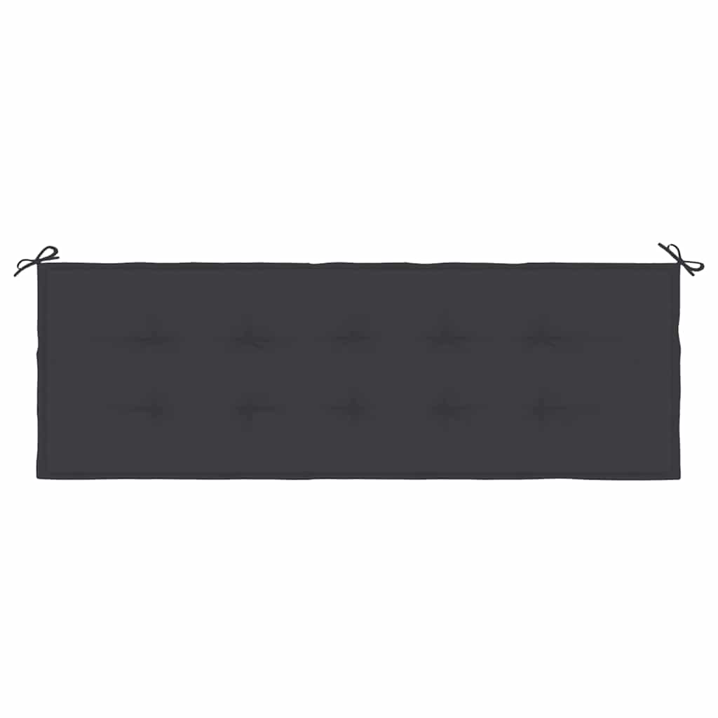 Tuinbankkussen 150x50x3 cm oxford stof zwart is nu te koop bij PeponiXL, paradijselijk wonen!