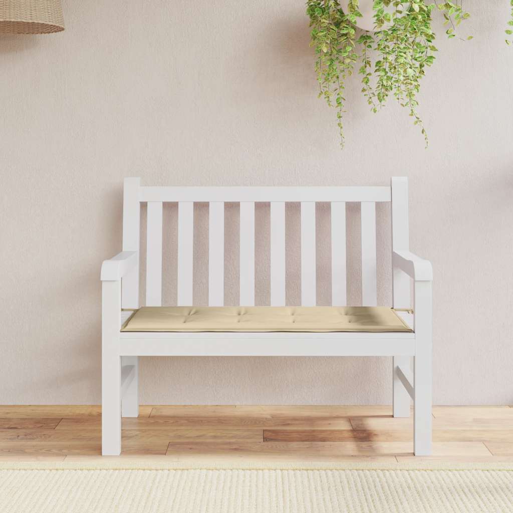 Tuinbankkussen 100x50x4 cm oxford stof beige is nu te koop bij PeponiXL, paradijselijk wonen!