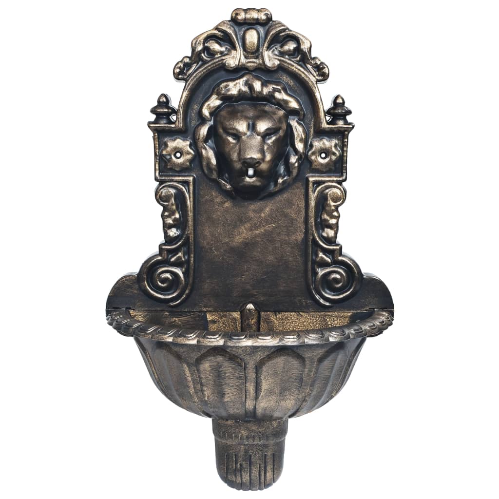 Muurfontein leeuwenkop brons is nu te koop bij PeponiXL, paradijselijk wonen!