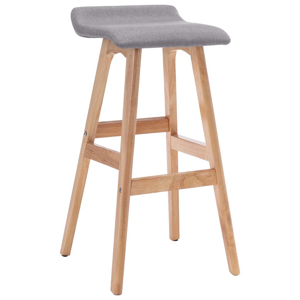 Barstoelen 2 st stof lichtgrijs is nu te koop bij PeponiXL, paradijselijk wonen!