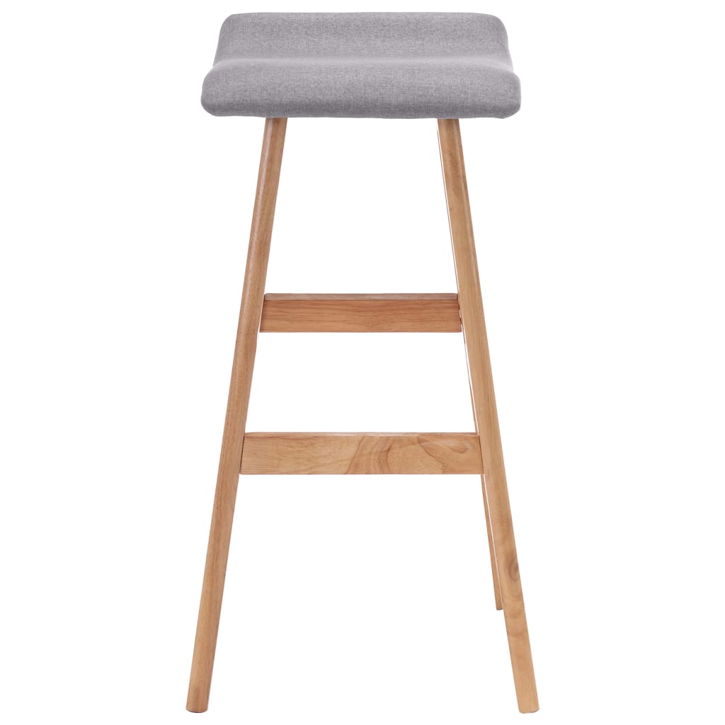 Barstoelen 2 st stof lichtgrijs is nu te koop bij PeponiXL, paradijselijk wonen!