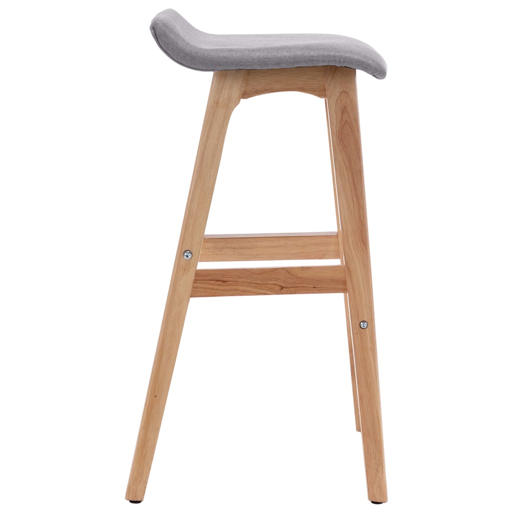 Barstoelen 2 st stof lichtgrijs is nu te koop bij PeponiXL, paradijselijk wonen!