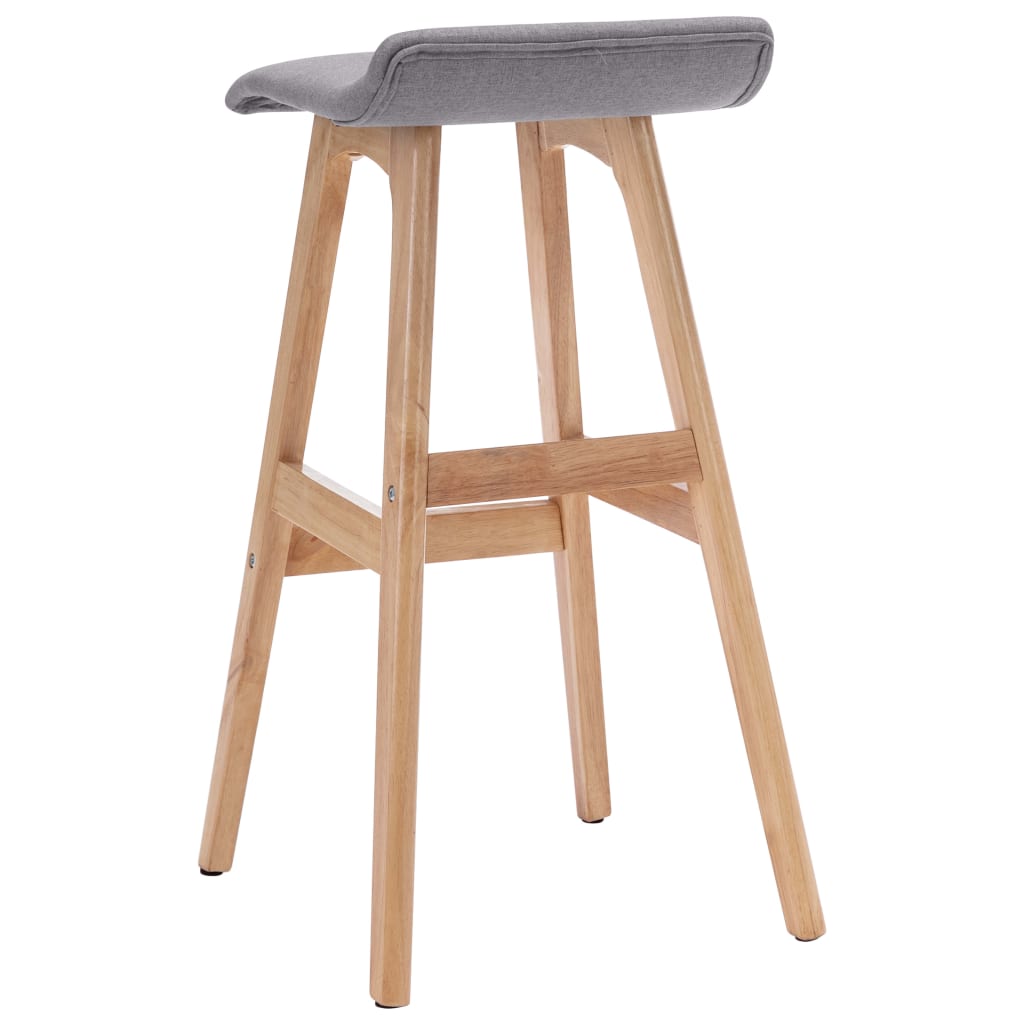 Barstoelen 2 st stof lichtgrijs is nu te koop bij PeponiXL, paradijselijk wonen!
