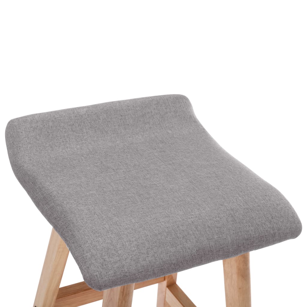 Barstoelen 2 st stof lichtgrijs is nu te koop bij PeponiXL, paradijselijk wonen!