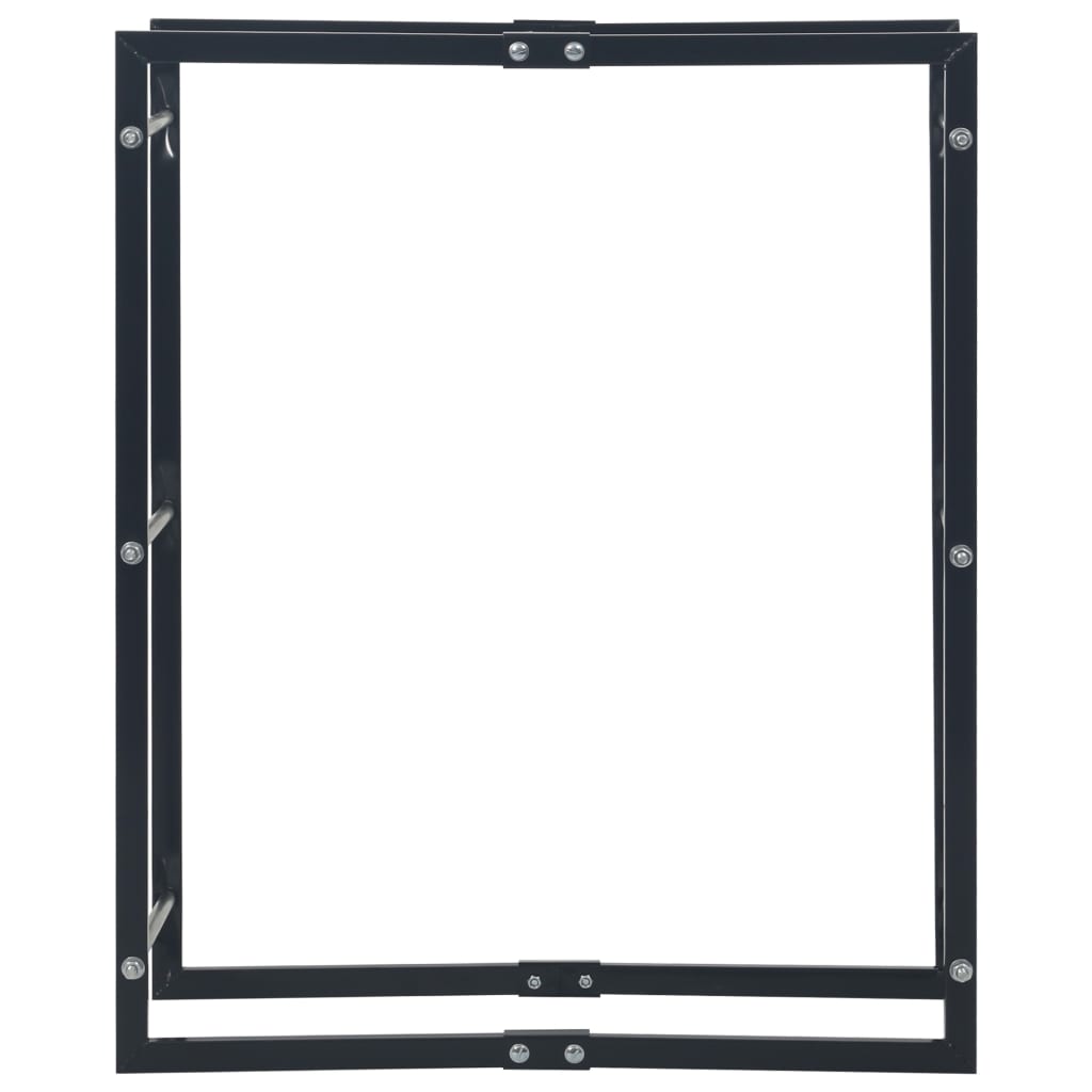 Haardhoutrek 80x25x100 cm staal zwart is nu te koop bij PeponiXL, paradijselijk wonen!