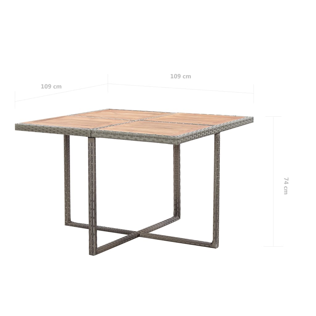 9-delige Tuinset met kussens poly rattan antraciet is nu te koop bij PeponiXL, paradijselijk wonen!