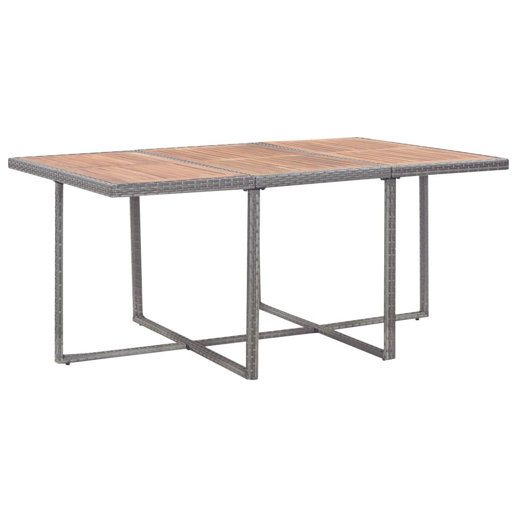 11-delige Tuinset met kussens poly rattan grijs is nu te koop bij PeponiXL, paradijselijk wonen!