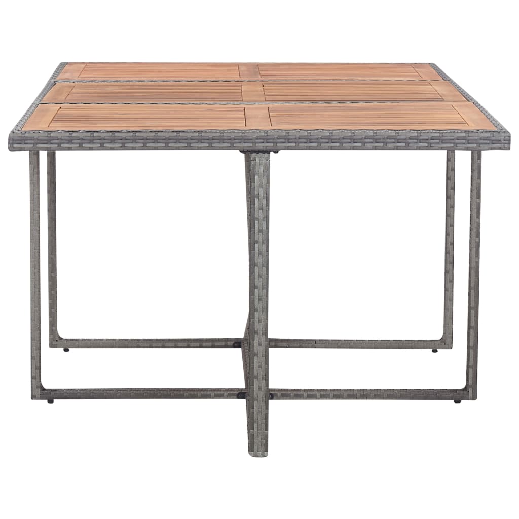 11-delige Tuinset met kussens poly rattan grijs is nu te koop bij PeponiXL, paradijselijk wonen!