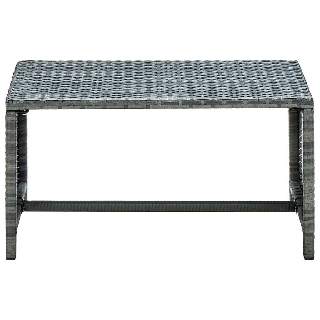 Salontafel 70x40x38 cm poly rattan antraciet is nu te koop bij PeponiXL, paradijselijk wonen!