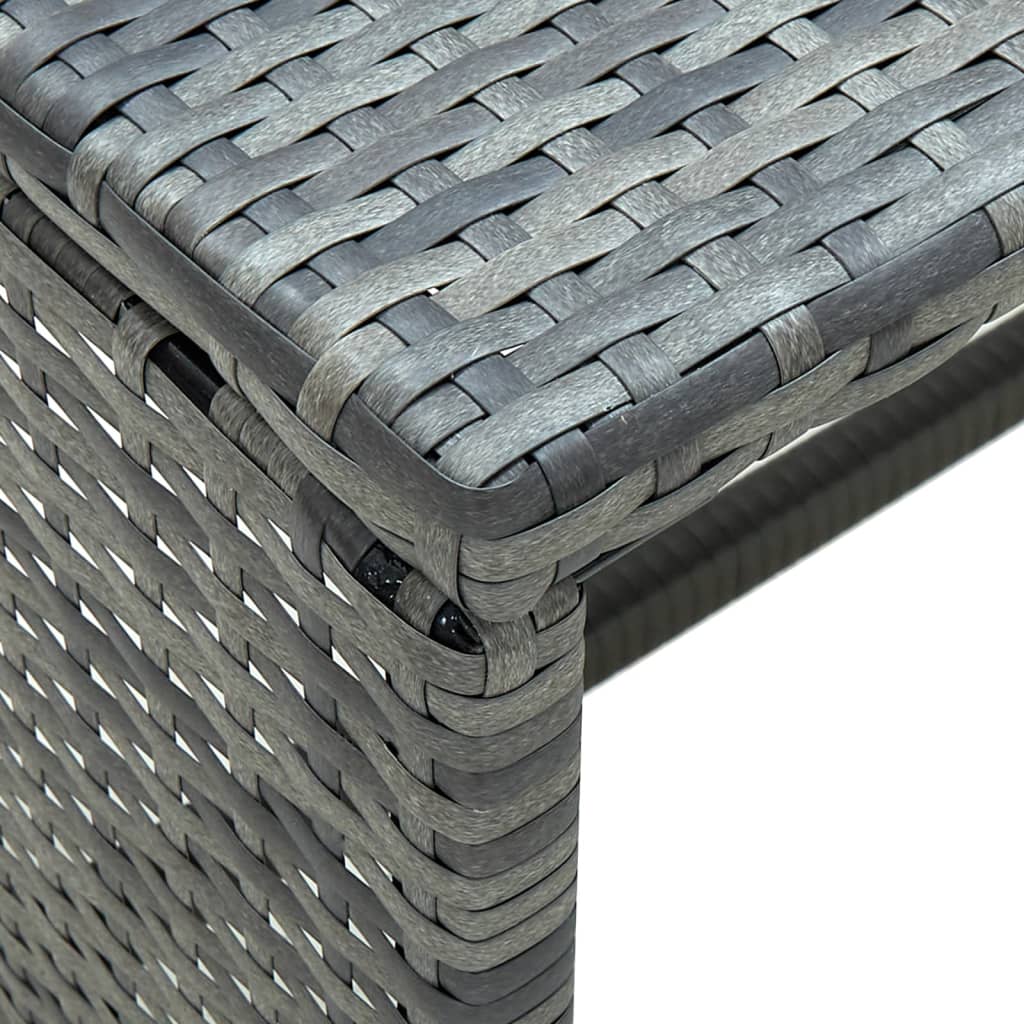 Salontafel 70x40x38 cm poly rattan antraciet is nu te koop bij PeponiXL, paradijselijk wonen!