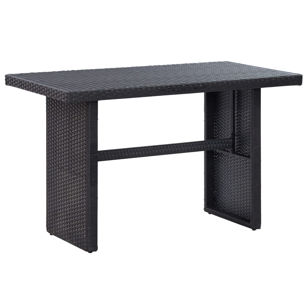 3-delige Loungeset met kussens poly rattan zwart is nu te koop bij PeponiXL, paradijselijk wonen!