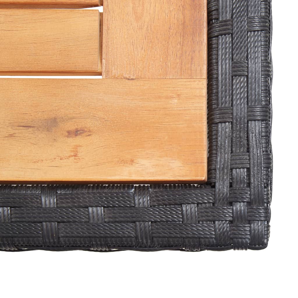 17-delige Tuinset met kussens poly rattan zwart is nu te koop bij PeponiXL, paradijselijk wonen!
