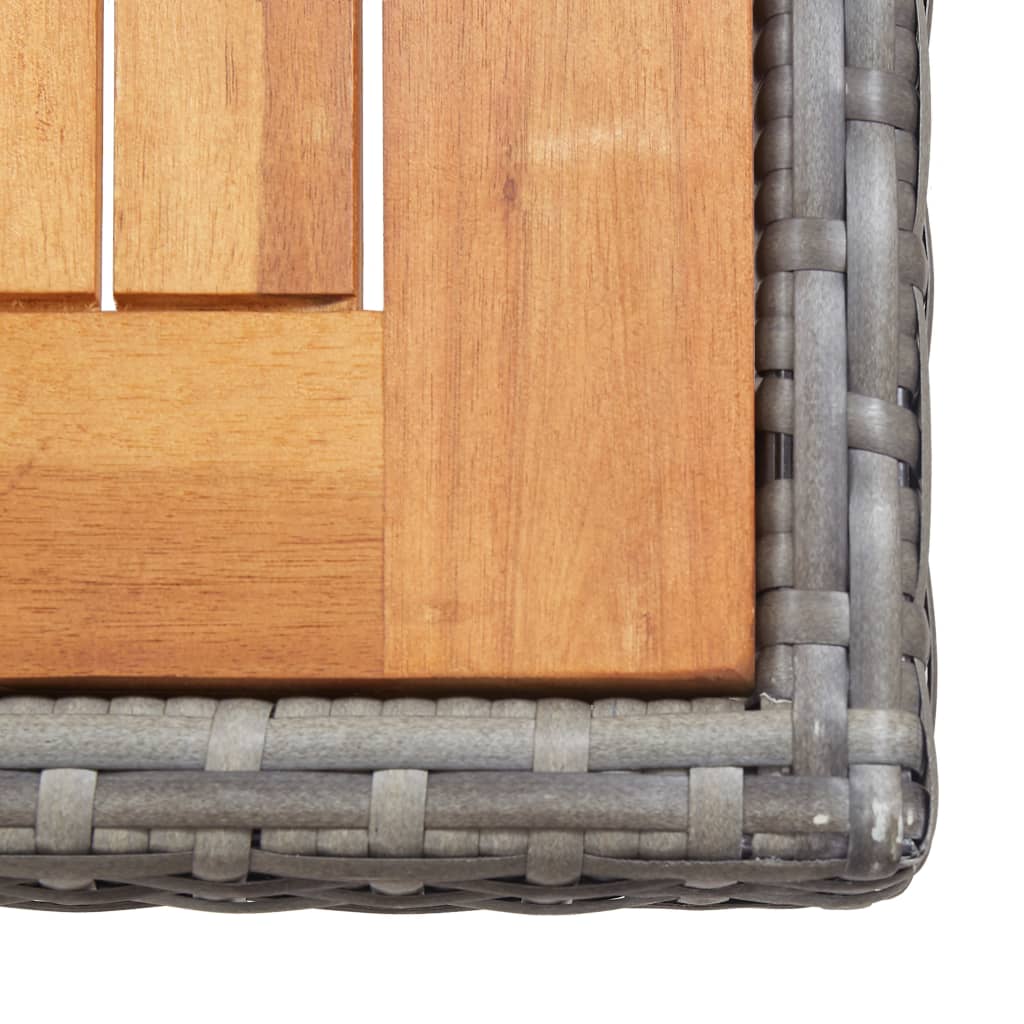 17-delige Tuinset met kussens poly rattan grijs is nu te koop bij PeponiXL, paradijselijk wonen!