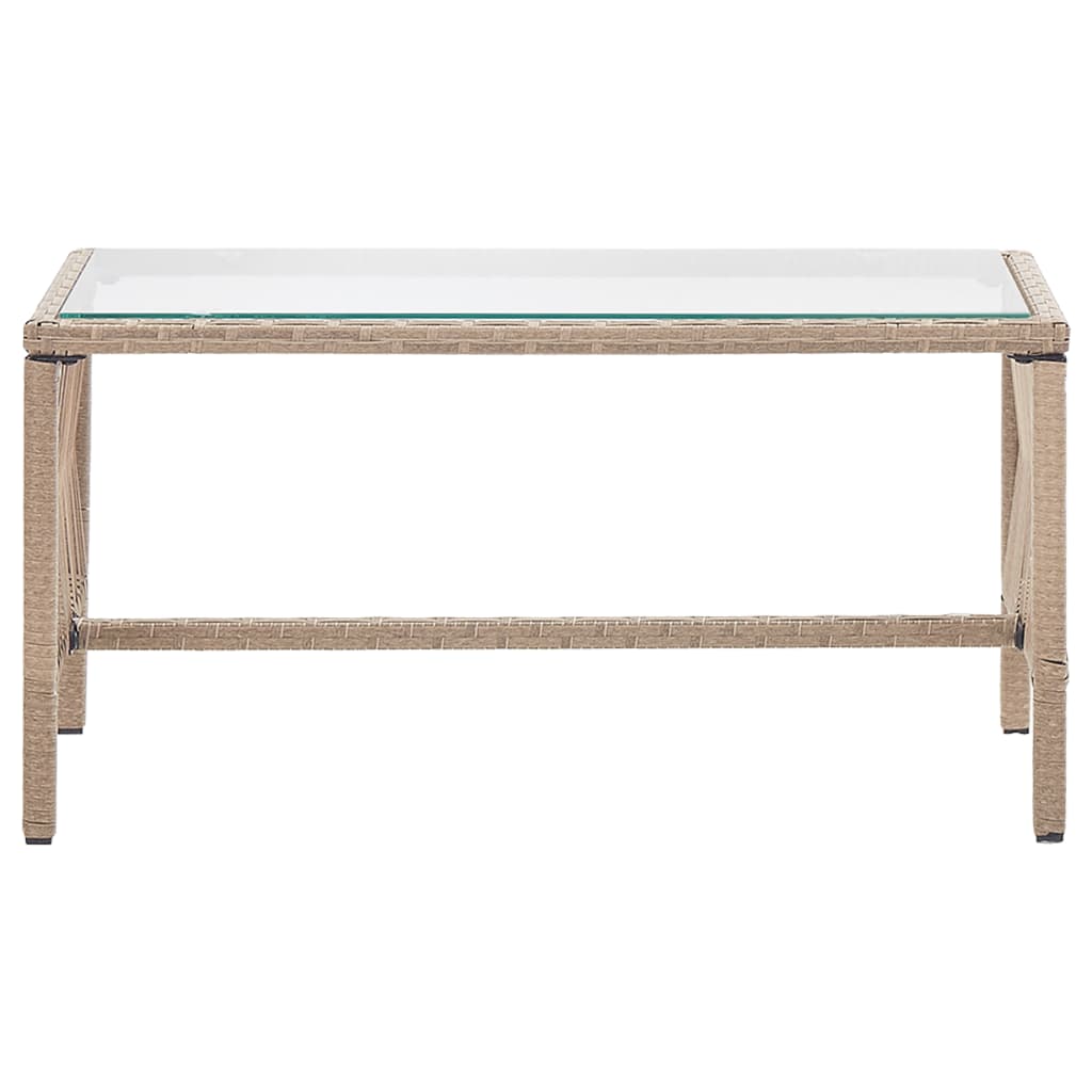 4-delige Loungeset met kussens poly rattan beige is nu te koop bij PeponiXL, paradijselijk wonen!