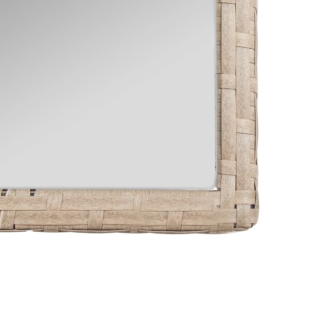 4-delige Loungeset met kussens poly rattan beige is nu te koop bij PeponiXL, paradijselijk wonen!