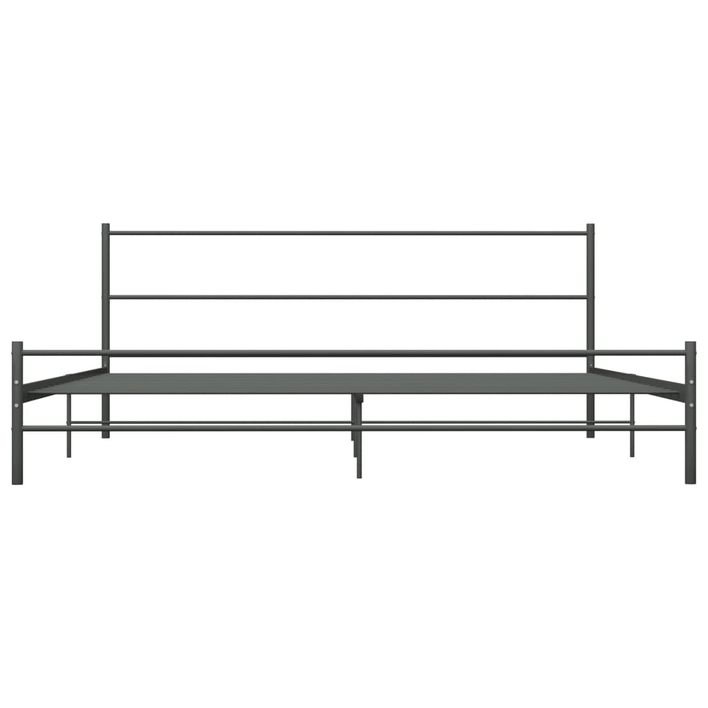 Bedframe metaal grijs 180x200 cm is nu te koop bij PeponiXL, paradijselijk wonen!