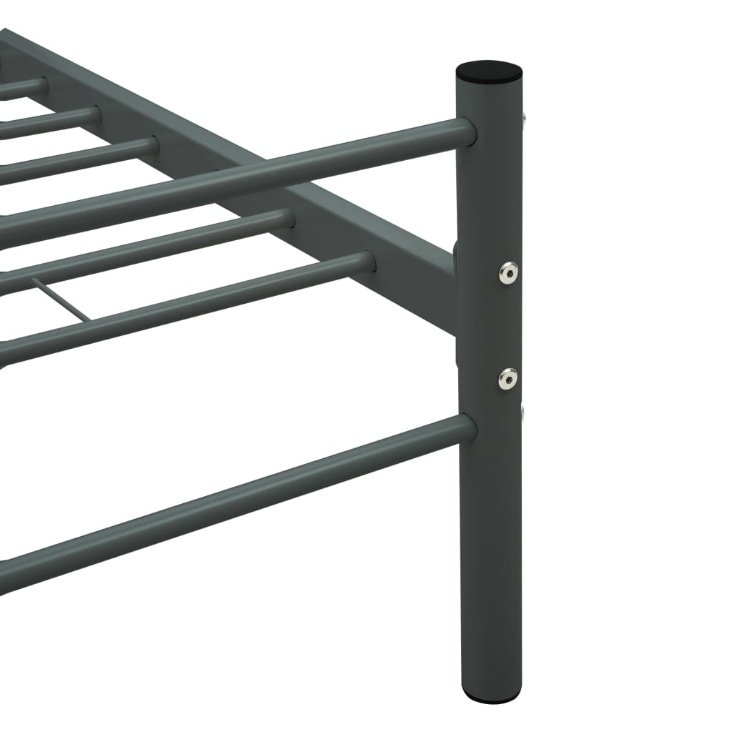 Bedframe metaal grijs 180x200 cm is nu te koop bij PeponiXL, paradijselijk wonen!