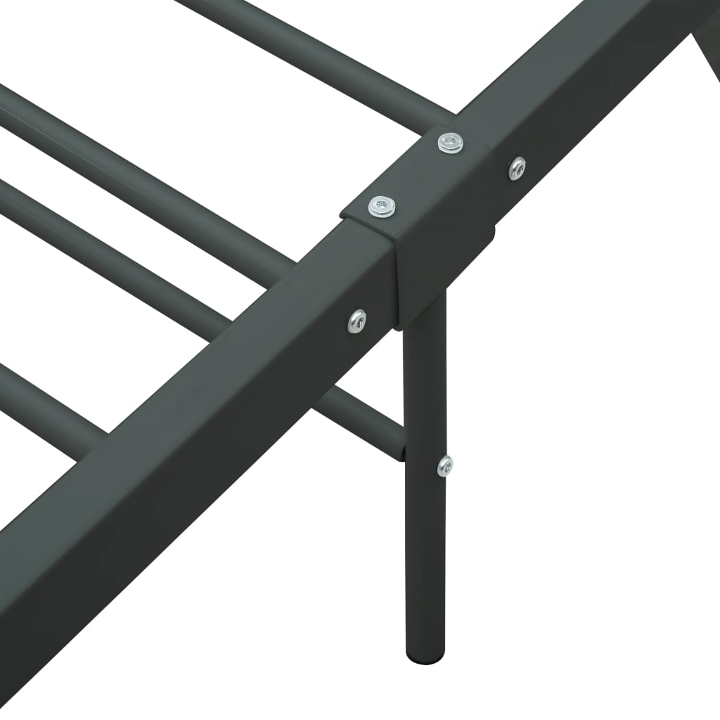 Bedframe metaal grijs 180x200 cm is nu te koop bij PeponiXL, paradijselijk wonen!