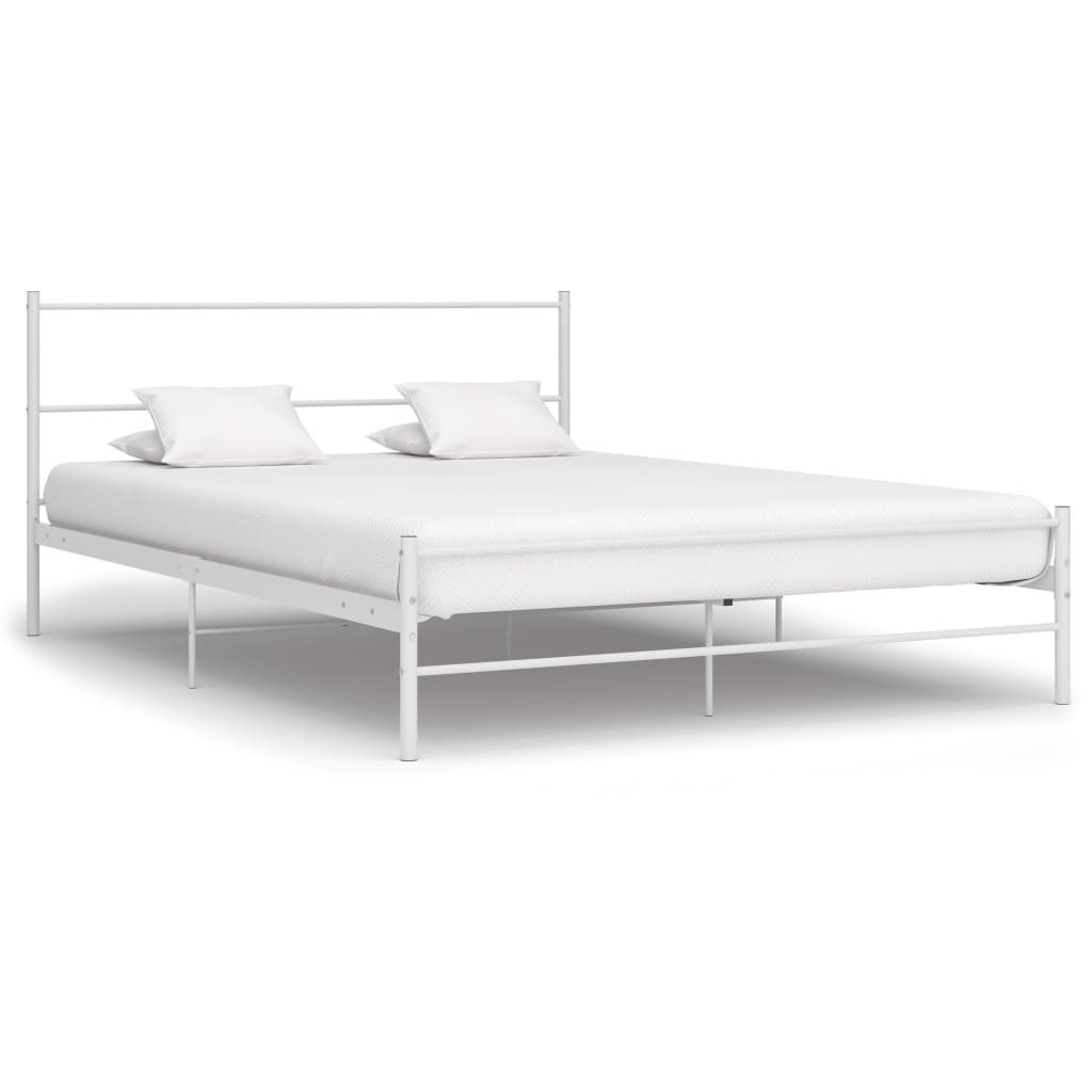 Bedframe metaal wit 120x200 cm is nu te koop bij PeponiXL, paradijselijk wonen!