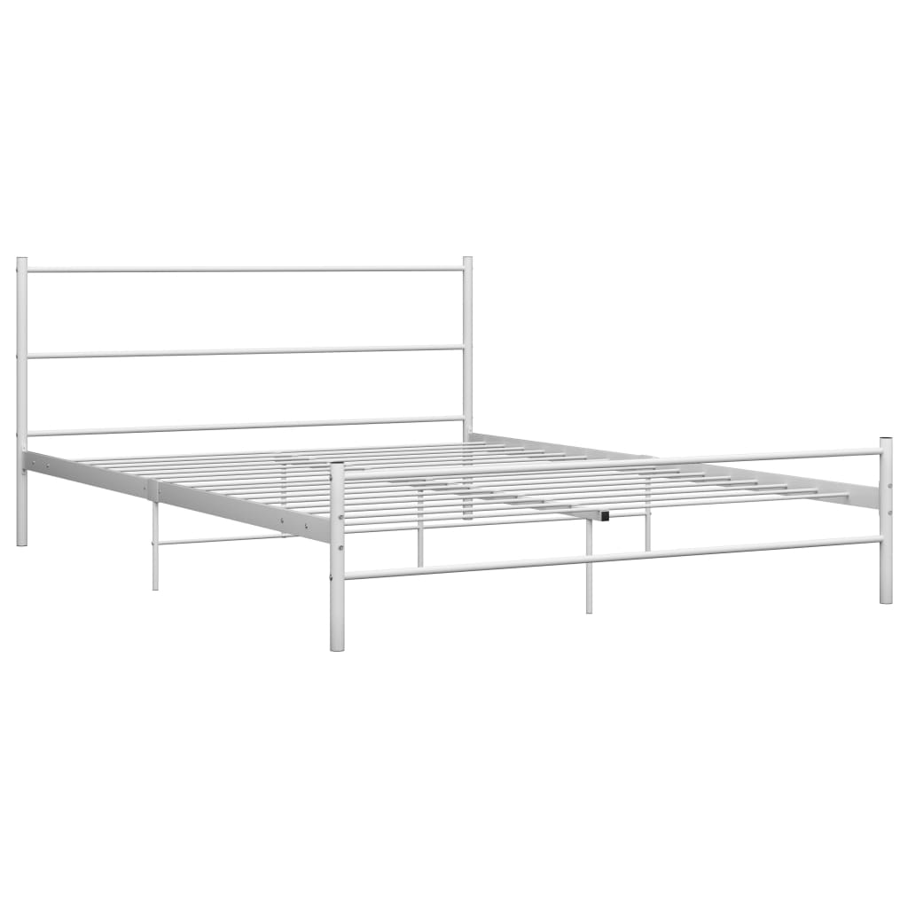 Bedframe metaal wit 120x200 cm is nu te koop bij PeponiXL, paradijselijk wonen!