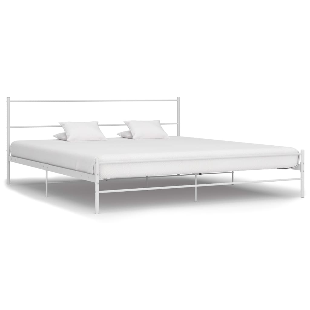 Bedframe metaal wit 180x200 cm is nu te koop bij PeponiXL, paradijselijk wonen!