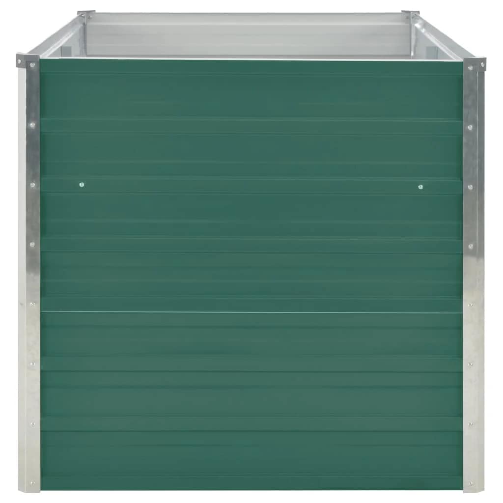 Plantenbak verhoogd 160x80x77 cm gegalvaniseerd staal groen is nu te koop bij PeponiXL, paradijselijk wonen!