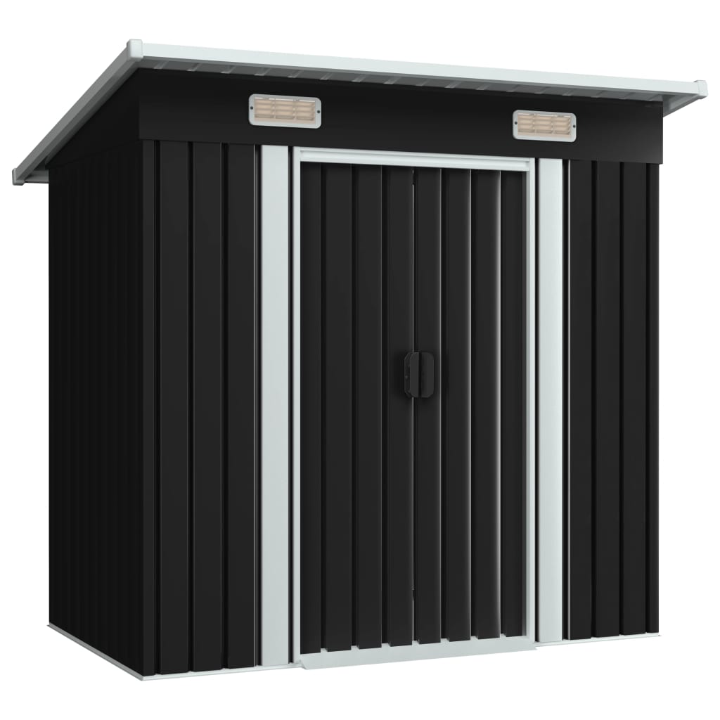 Tuinschuur staal antraciet is nu te koop bij PeponiXL, paradijselijk wonen!