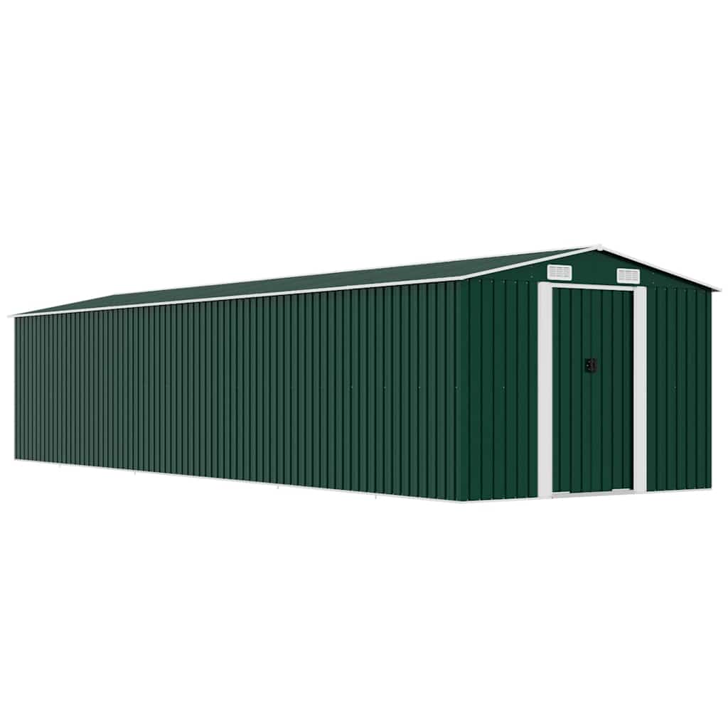 Tuinschuur 257x779x181 cm gegalvaniseerd staal groen is nu te koop bij PeponiXL, paradijselijk wonen!