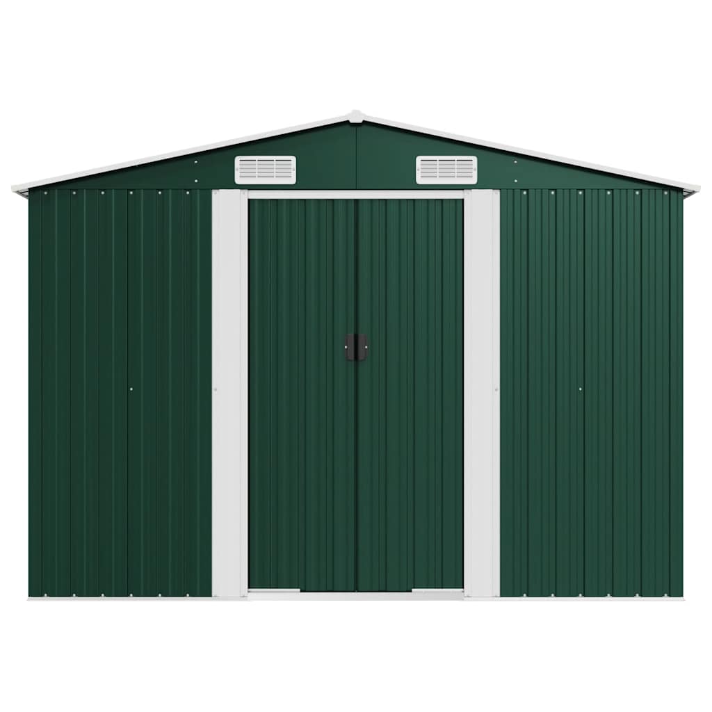 Tuinschuur 257x779x181 cm gegalvaniseerd staal groen is nu te koop bij PeponiXL, paradijselijk wonen!
