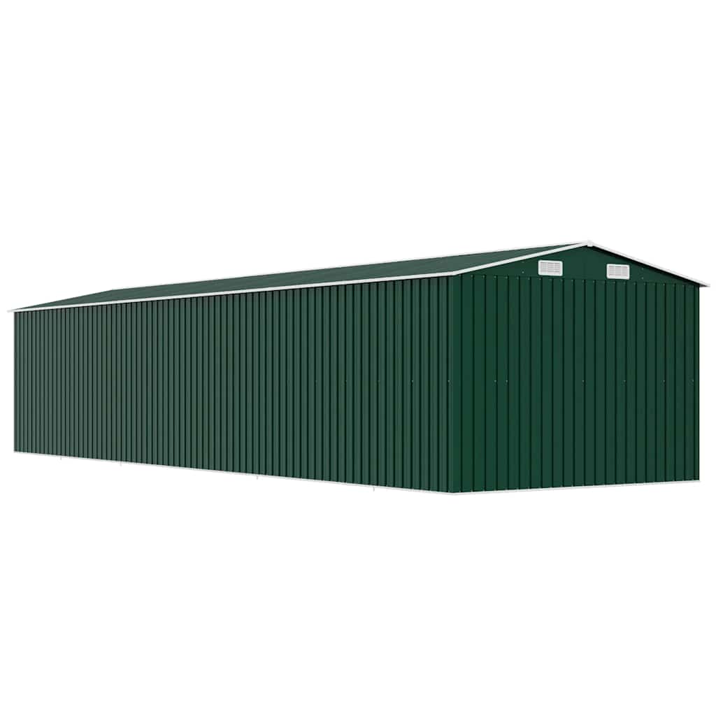 Tuinschuur 257x779x181 cm gegalvaniseerd staal groen is nu te koop bij PeponiXL, paradijselijk wonen!