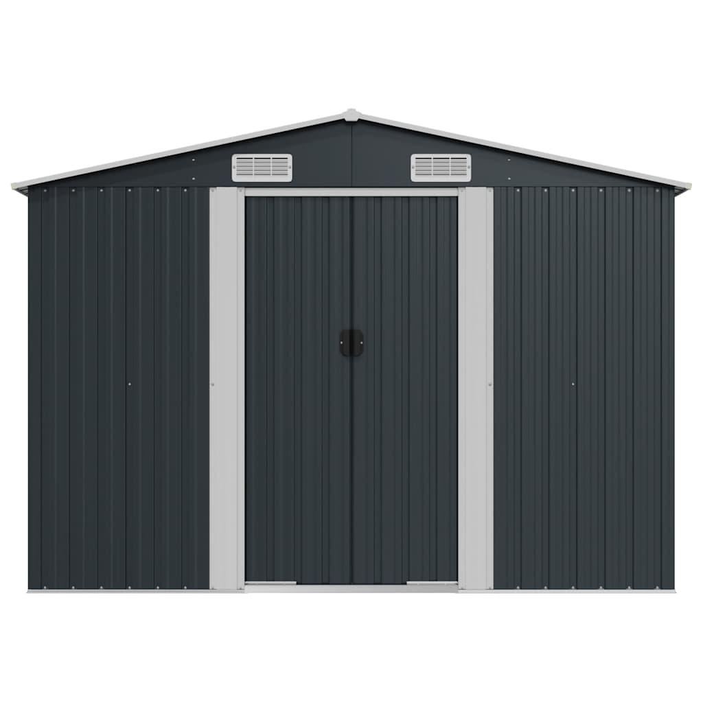 Tuinschuur 257x779x181 cm gegalvaniseerd staal antracietkleurig is nu te koop bij PeponiXL, paradijselijk wonen!
