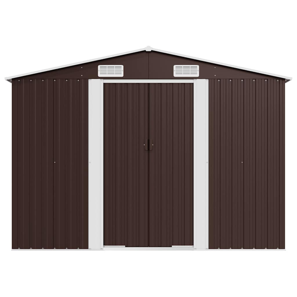 Tuinschuur 257x779x181 cm gegalvaniseerd staal bruin is nu te koop bij PeponiXL, paradijselijk wonen!