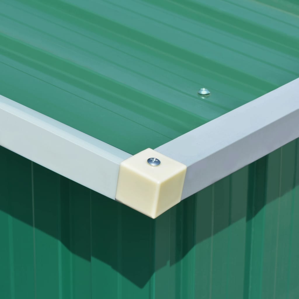 Tuinschuur 257x990x181 cm gegalvaniseerd staal groen is nu te koop bij PeponiXL, paradijselijk wonen!