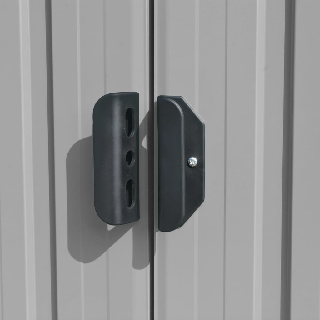 Tuinschuur 257x990x181 cm gegalvaniseerd staal grijs is nu te koop bij PeponiXL, paradijselijk wonen!