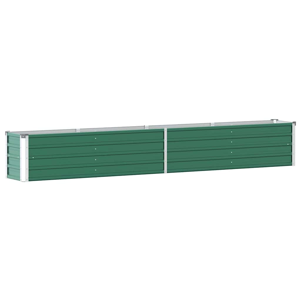 Plantenbak verhoogd 320x40x45 cm gegalvaniseerd staal groen is nu te koop bij PeponiXL, paradijselijk wonen!