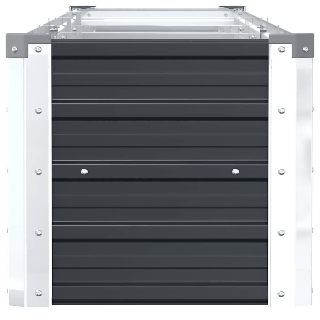 Plantenbak verhoogd 320x40x45 cm gegalvaniseerd staal antraciet is nu te koop bij PeponiXL, paradijselijk wonen!