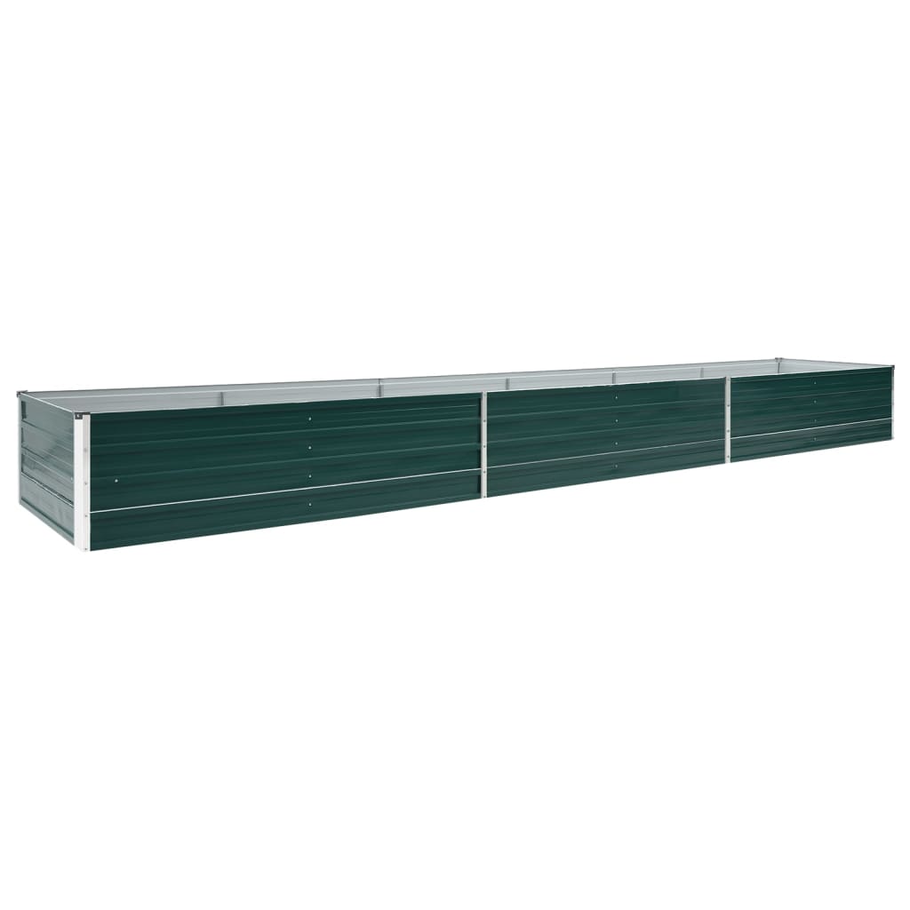 Plantenbak verhoogd 480x80x45 cm gegalvaniseerd staal groen is nu te koop bij PeponiXL, paradijselijk wonen!