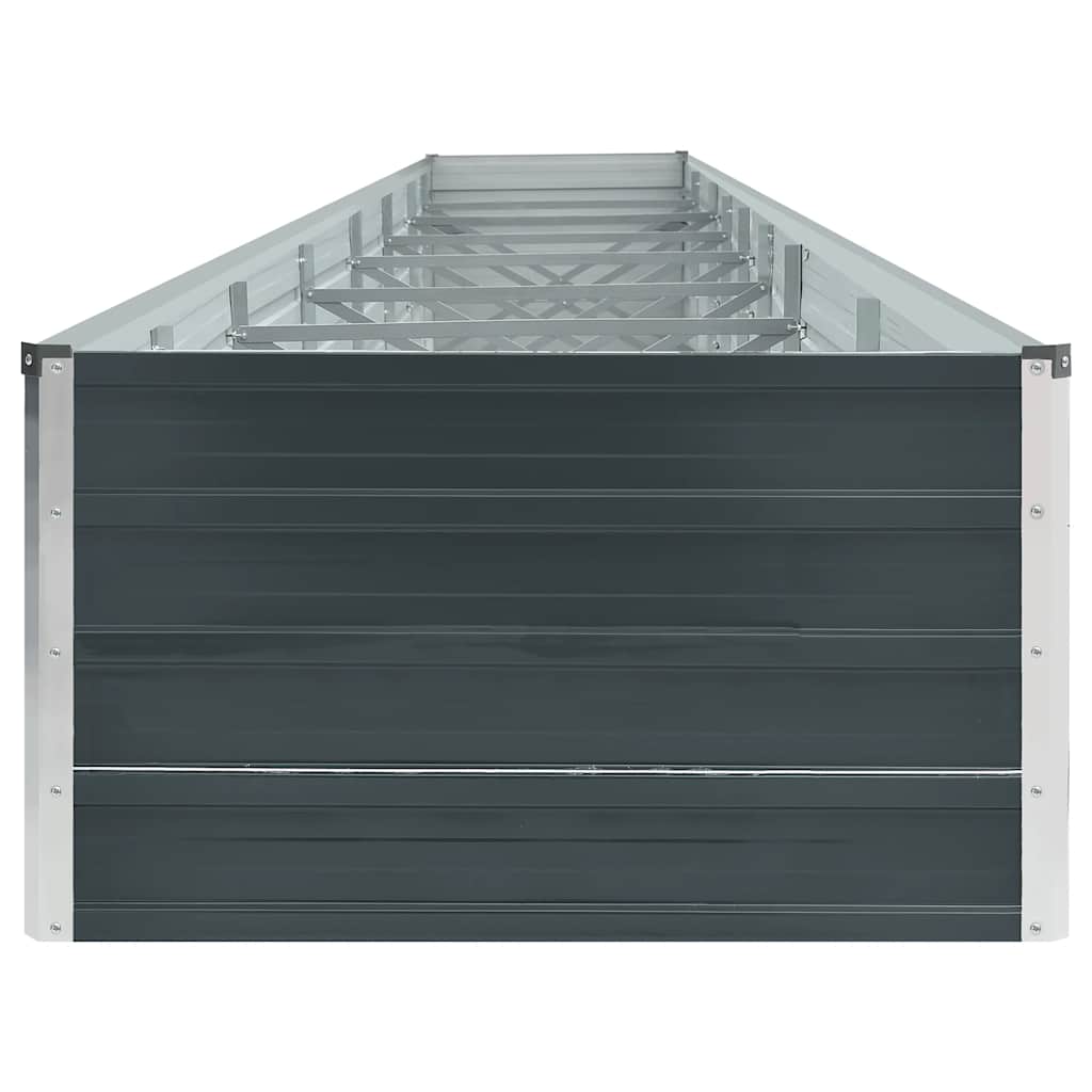 Plantenbak verhoogd 600x80x45 cm gegalvaniseerd staal antraciet is nu te koop bij PeponiXL, paradijselijk wonen!