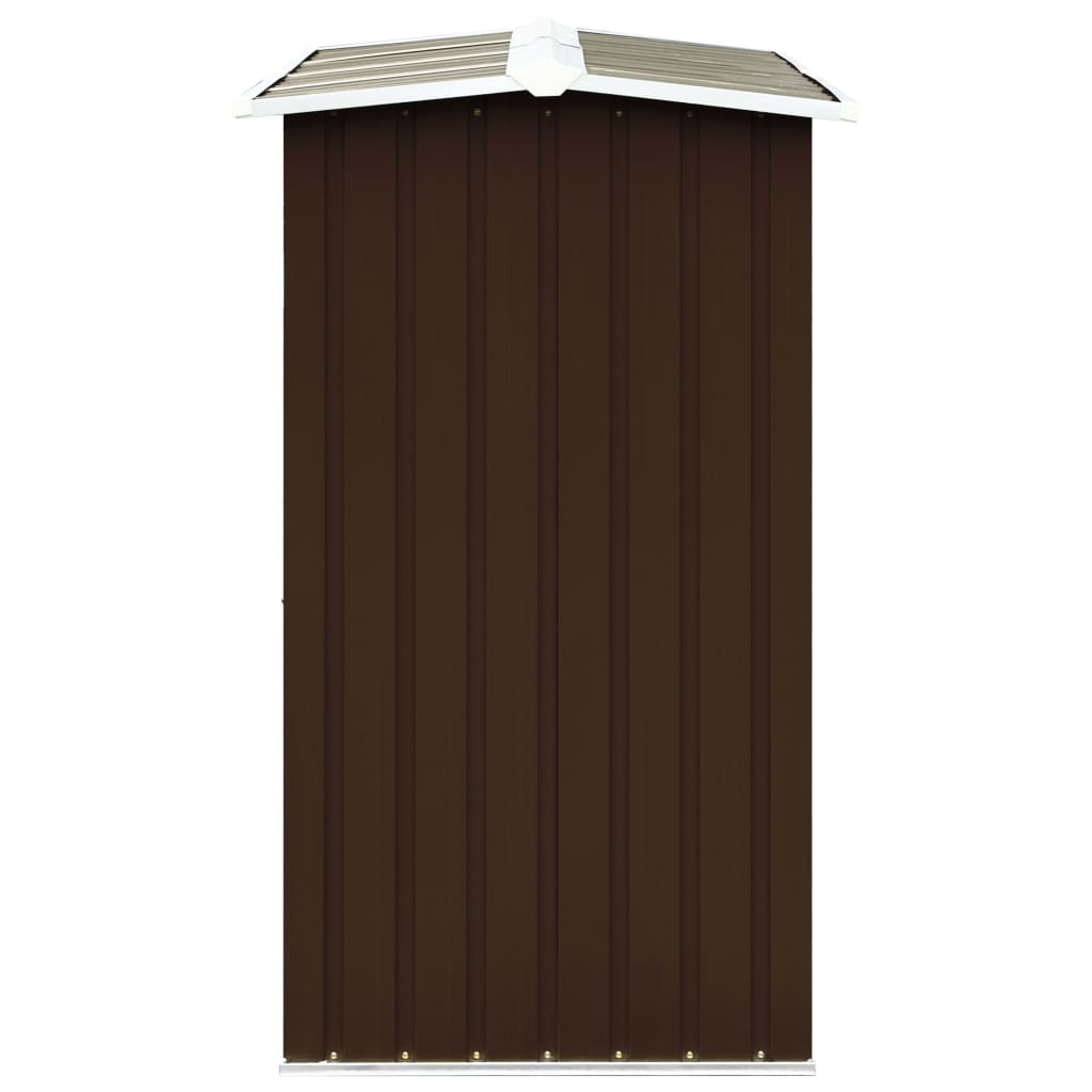 Haardhoutschuur 172x91x154 cm gegalvaniseerd staal bruin is nu te koop bij PeponiXL, paradijselijk wonen!