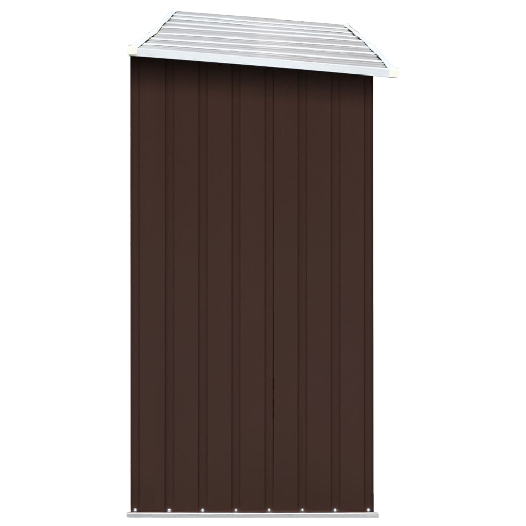 Haardhoutschuur 330x84x152 cm gegalvaniseerd staal bruin is nu te koop bij PeponiXL, paradijselijk wonen!