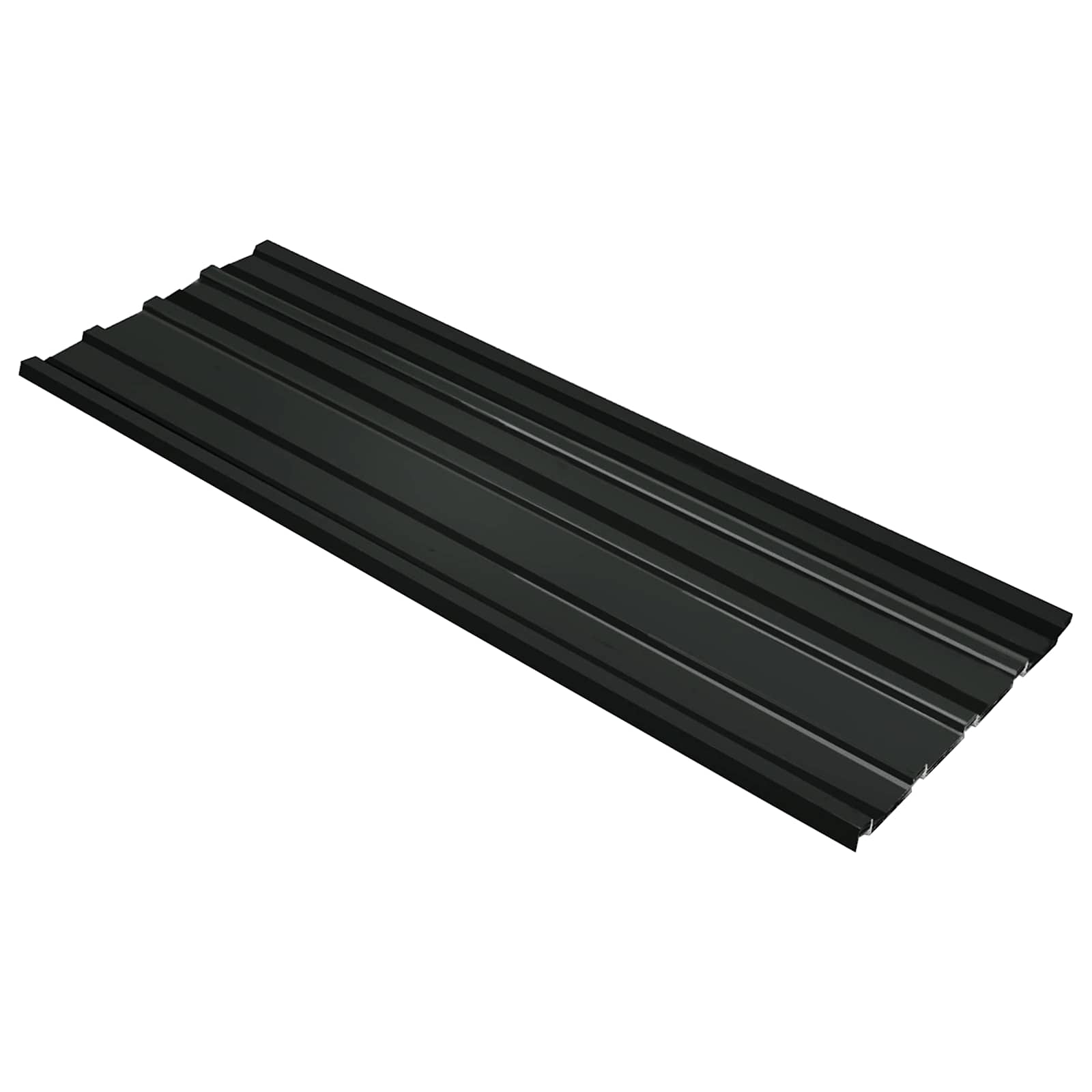Dakpaneel 12 pcs Antraciet 129 x 45 cm Gegalvaniseerd staal is nu te koop bij PeponiXL, paradijselijk wonen!