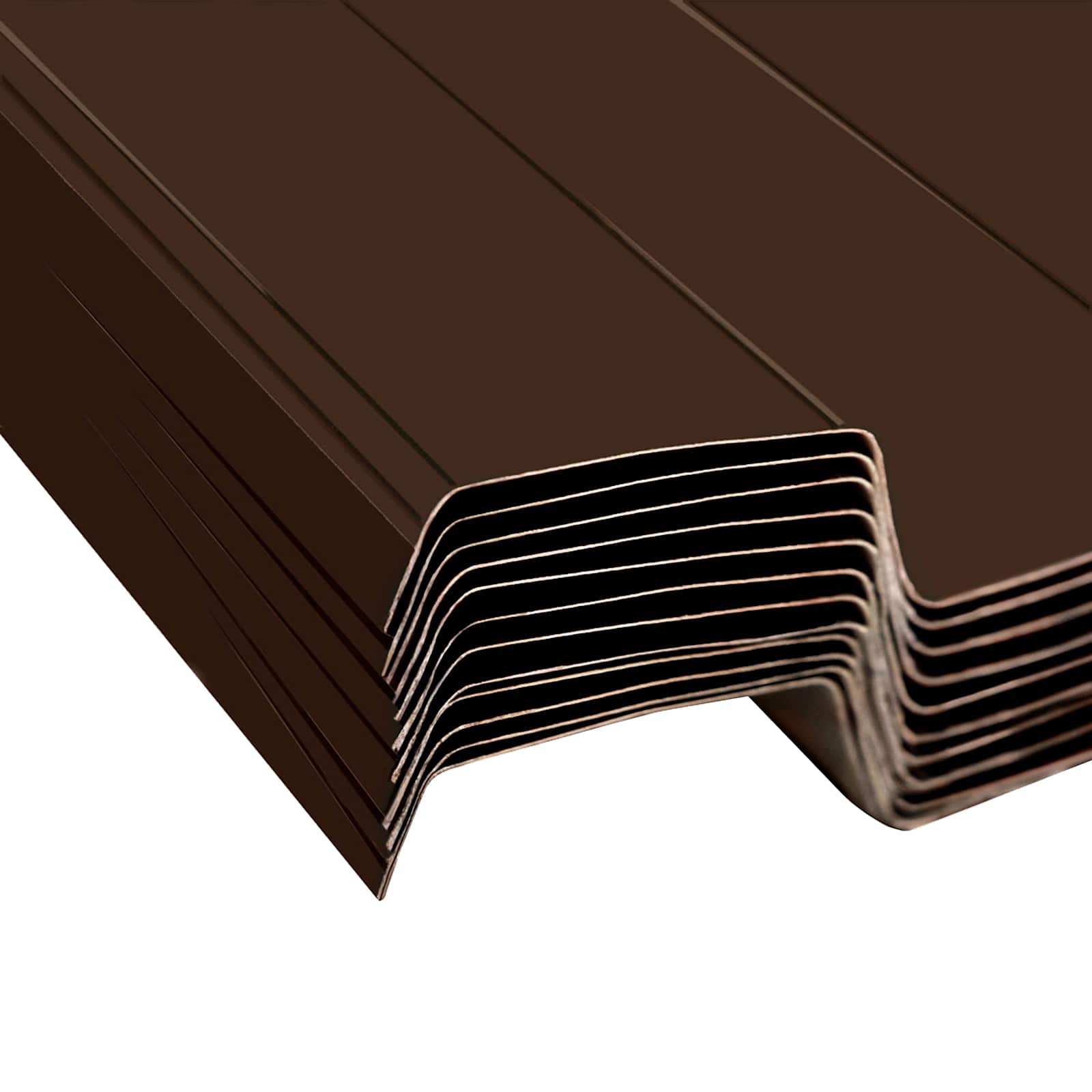 Dakpaneel 12 pcs Bruin 129 x 45 cm Gegalvaniseerd staal is nu te koop bij PeponiXL, paradijselijk wonen!
