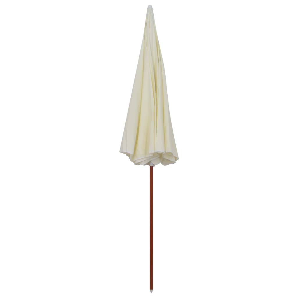 Parasol met stalen paal 300 cm zandkleurig is nu te koop bij PeponiXL, paradijselijk wonen!