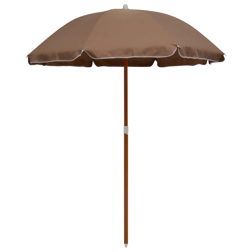 Parasol met stalen paal 180 cm taupe is nu te koop bij PeponiXL, paradijselijk wonen!