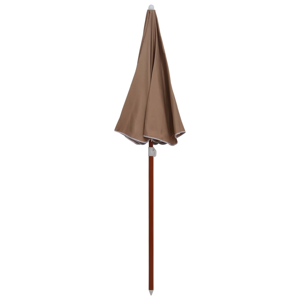 Parasol met stalen paal 180 cm taupe is nu te koop bij PeponiXL, paradijselijk wonen!