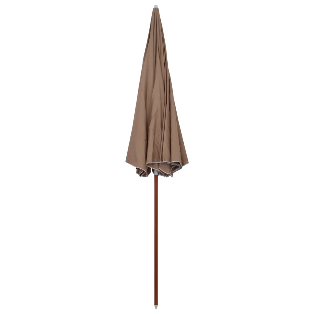 Parasol met stalen paal 300 cm taupe is nu te koop bij PeponiXL, paradijselijk wonen!