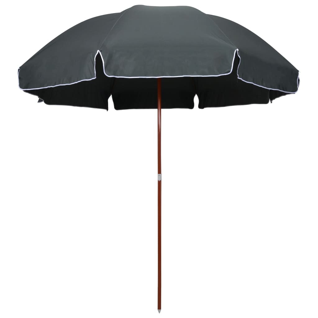 Parasol met stalen paal 300 cm antracietkleurig is nu te koop bij PeponiXL, paradijselijk wonen!