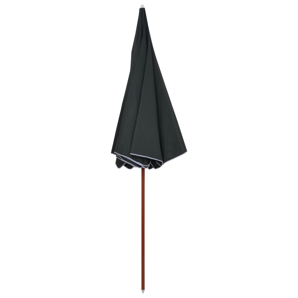 Parasol met stalen paal 300 cm antracietkleurig is nu te koop bij PeponiXL, paradijselijk wonen!