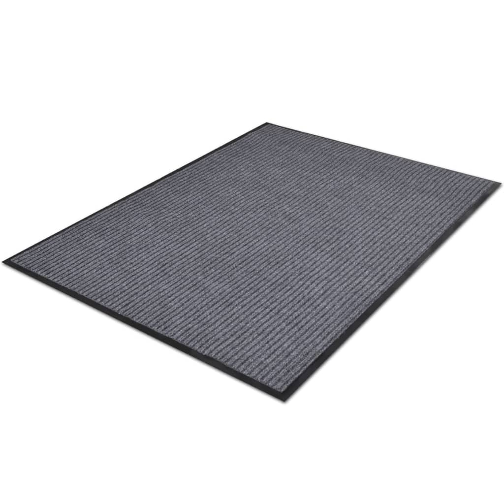 Deurmatten 2 st 90x60 cm PVC grijs is nu te koop bij PeponiXL, paradijselijk wonen!
